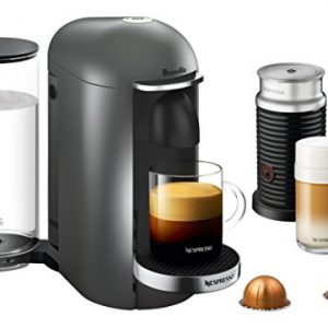 Breville-Nespresso USA BNV450TTN1BUC1 VertuoPlus Coffee and Espresso Machine, Titan